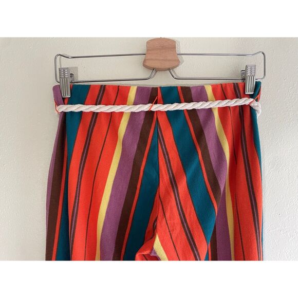 Urban Outfitters Size S Bali Flare Low Rise Stripe Colorful Boho Festival Hippie - Picture 4 of 4